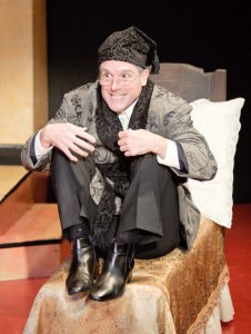 Peter Boyer as Scrooge.  Photo by Chris Banks.