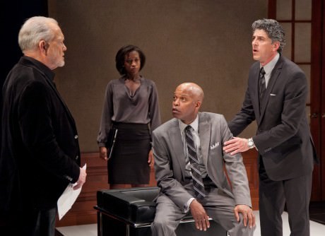 Leo Erickson, Crashonda Edwards, Michael Anthony Williams, and James Whalen in 'Race.' Photo by C. Stanley Photography.
