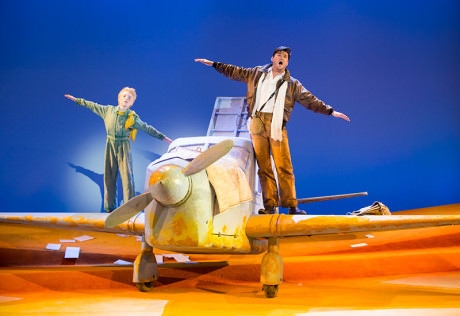 The Little Prince (Henry Wager) and The Pilot (Christian Bowers). Photo by Scott Suchman.