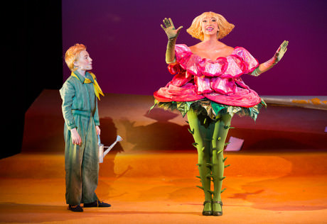 The Little Prince (Henry Wager) and The Rose (Lisa Williamson). Photo by Scott Suchman.