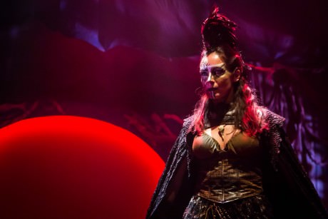 Renata Veberyte Loman as Narrator/Witch “Emmeranne”. Photo by Johnny Shryock.
