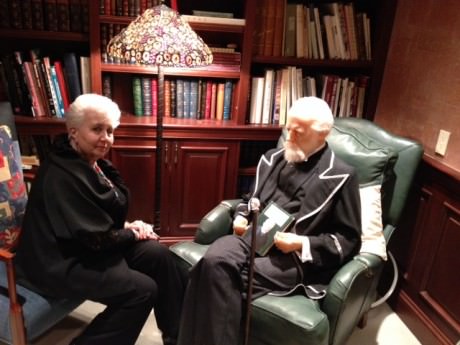 Vera Danchenko-Stern, Founder and Artistic Director and with P.I.Tchaikovsky at Castleton Festival, March 22, 2014. Photo courtesy of Russian Chamber Art Society.
