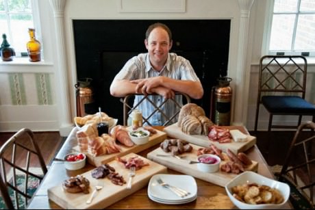 Ben Thompson of The Rock Barn with assorted charcuterie.