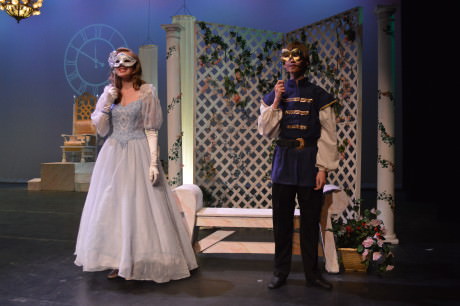  Cinderella (Malena Davis) meets her Prince (Eric Ratliff) at the ball. Photo by Larry McClemons. 