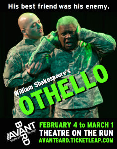 Frank Britton (as Iago) and Chuck Young (as Othello), in WSC Avant Bard's 'Othello.' Photo by  C. Stanley Photography.