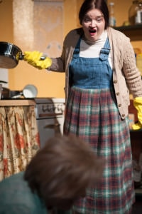 Kat McKerrow’ (Maureen Folan). Photo by Spotlighters Theatre/Chris Aldridge, CMAldridgePhotography.