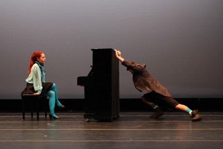 'Ready': Choreographer: Joan Nicholas-Walker. Dancers featured:  Alex Krebs, and Ricki Huff. Photo by Emma K. McDonnell.