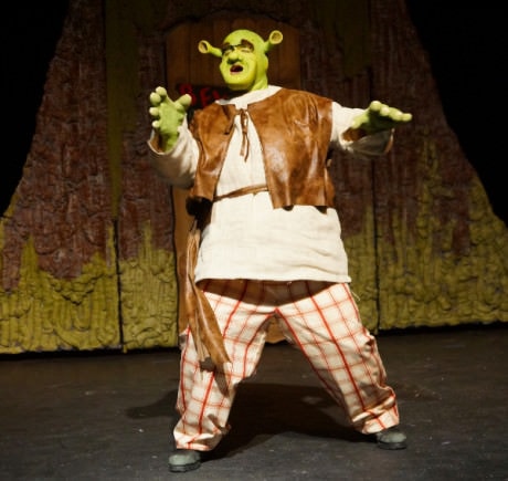 Dean Allen Davis as Shrek. Photo courtesy of Charm City Players.