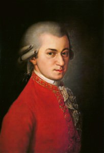 Wolfgang Amadeus Mozart. Painting by Barbara Krafft [Public domain], via Wikimedia Commons.