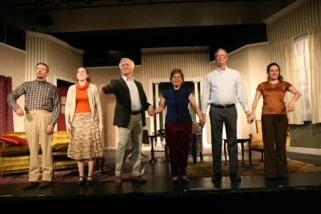 Cast of How the 'Other Half Loves'. Photo by J. Andrew Simmons.