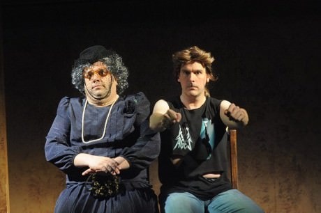 Michael Harris, left, as Pearl and Peter Boyer as Stanley, right. Photo by Stan Barouh.