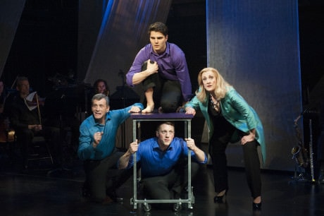  (clockwise from the left) Bobby Smith, Austin Colby, Donna Migliaccio and Paul Scanlan in Simply Sondheim at Signature Theatre. Photo by Margot Schulman. 