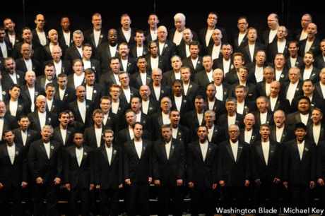 Gay Men's Chorus of Washington. Photo by Michael Key of The Washington Blade.