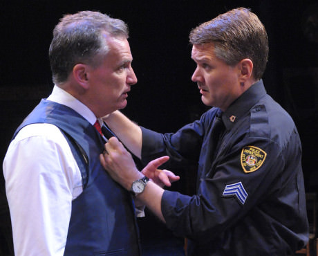 Sean Haberle (Walter Franz) and Charlie Kevin (Victor Franz). Photo by Stan Barouh.