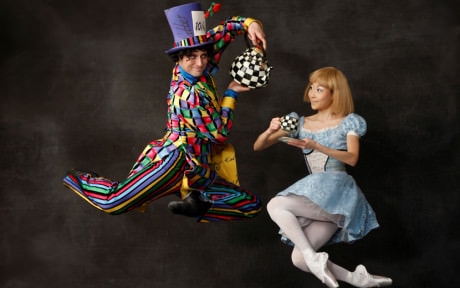 Jared Nelson and Maki Onuki dance in "Alice in Wonderland" for the Washington Ballet.  Photo by Dean Alexander.