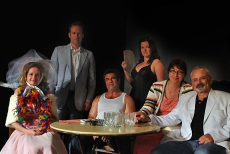 The Cast of The Providence Players’ 'The Glass Mendacity.' Photo by Chip Gertzog.
