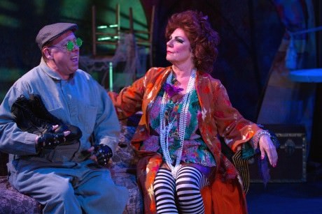 (From left:) Tony Greenberg (The Sewer-Man) and Cam Magee (Aurélie, the Madwoman of Chaillot). Photo by Teresa Wood.