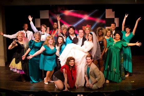 The Cast of The Wedding Singer. Photo by Colleen Novosel.