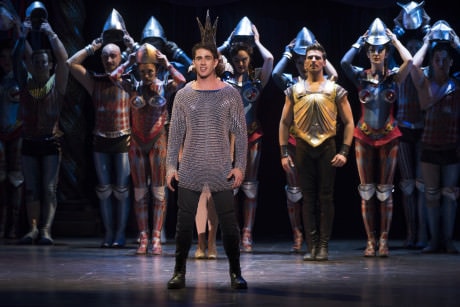 Sam Lips as Pippin and Company in the National Touring Production of 'Pippin.' Photo by Martha Rial.
