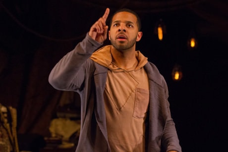 Romell Witherspoon as Rosencrantz. Photo by Teresa Wood.
