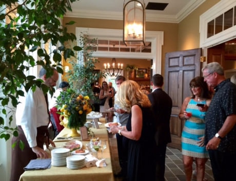 Guests enjoy the delicious food and drink at Willowsford.