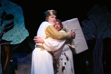 Jimmy Payne (King Arthur) and Michael J. Margelos (Patsy). Photo courtesy of The Port Tobacco Players.