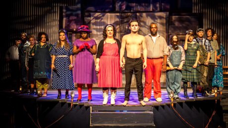 The cast of 'Bat Boy: The Musical.' Photo by Rob Clatterbuck. 