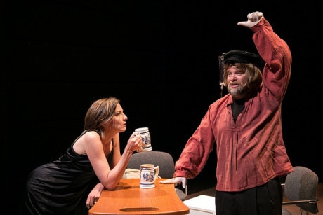 Michelle Eugene (Anna) and Sasha Olinick (The Third Man). Photo by Photo by Katie Simmons-Barth.