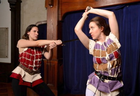 Caitlin Carbone (Hotspur) and Ann Turiano (Prince Henry). Photo by Will Kirk.