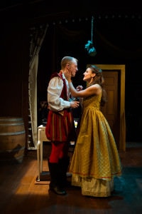 Paul Scanlan and Karen Vincent in "Kiss Me Kate." Photo by Traci J. Brooks Studios.