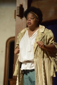 Kay-Megan Washington as Falstaff in "Henry IV, Part One." Photo by  Will Kirk.