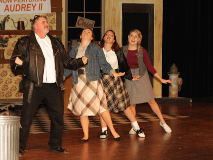 Steve Cairns, Shaina Freeman, Katie Kennedy, and Kendall Sigman. Photo courtesy of Fredericktowne Players.