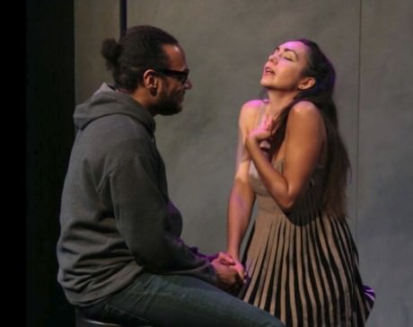 Andre and Wendy (Ricardo Frederick Evans (Andre) and Ariana Almajan (Wendy). Photo courtesy of Thelma Theatre.