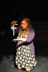 Katie Puschel (Carrie White). Photo courtesy of Dominion Stage.