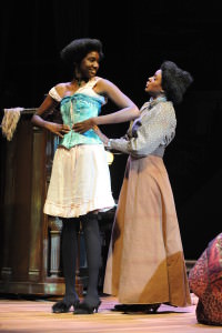 Agyeiwaa Asante (Mayme) and Summer Brown (Esther). Photo by Stan Barouh.