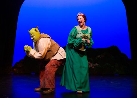 Paul Tonden (Shrek) and Jolene Vettese (Princess Fiona). Photo by Traci J. Brooks Studios. 