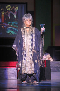 Charla Rowe (Joanne) Singing : "The Ladies Who Lunch." Photo by Z Kekuewa and Larry Carbaugh.