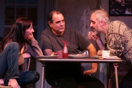 Katie deBuys (Aimee), Edward Gero (Tommy), and Gregory Linington (Doc). Photo by Cheyenne Michaels.
