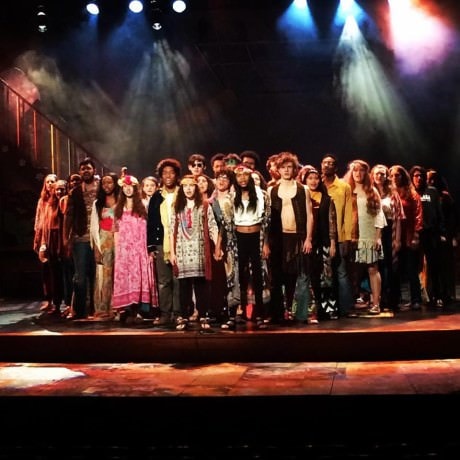 The cast of 'Hair.' Photo by Jill Roos.