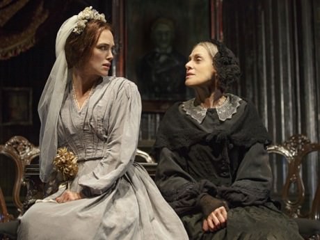 Keira Knightley (Therese Raquin) and Judith Light (Madame Raquin). Photo by Joan Marcus.