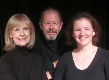 Left to Right: Jane Squier Bruns (Fanny Sedgwick Church), David Jones (Gardner Church), and Shanna Ridenour (Margaret “Mags” Church). Photo by David Jones.