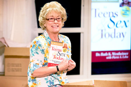 Jane Ridley as Dr. Ruth Westheimer. Photo by Mark Garvin.