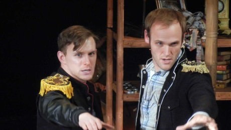 Ben Michael (left) and Alex Bechtel in Theatre Horizon 'Into the Woods.' Photo courtesy of Theatre Horizon.