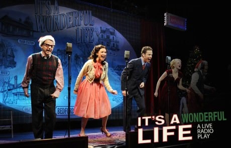 The cast of 'It's A Wonderful Life: A Live Radio Play.' Photo by Mandee Kuenzle.