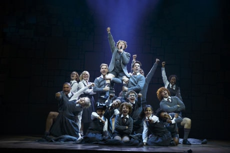 “Revolting Children” – Evan Gray (Bruce) and The Company of 'Matilda The Musical' National Tour. Photo by Joan Marcus.