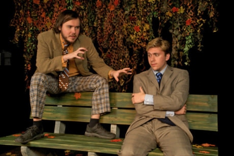 L to R: Tim Neil (Peter) and Charles Gearhart (Jerry) in 'The Zoo Story.' Photo by freyphotographic.com.
