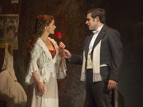 Katie Travis (Christine Daaé) and Storm Lineberger (Raoul). Photo by Matthew Murphy.
