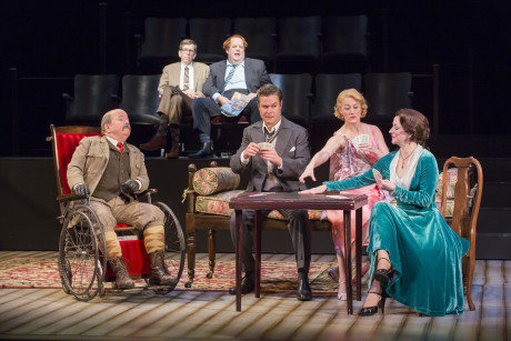 The cast of the Shakespeare Theatre Company’s production of 'The Real Inspector Hound. Photo by Scott Suchman.