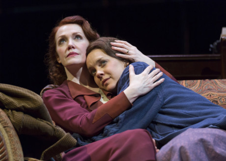 Madeleine Potter plays Amanda Wingfield and Jenna Sokoliwski plays her daughter Laura in “The Glass Menagerie” at Ford’s Theatre. Photo by Scott Suchman.