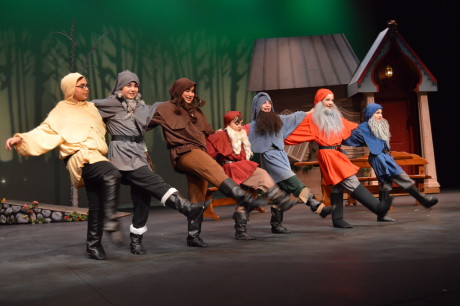 The seven dwarves welcomes Snow White! Photo by Aileen Pangan.